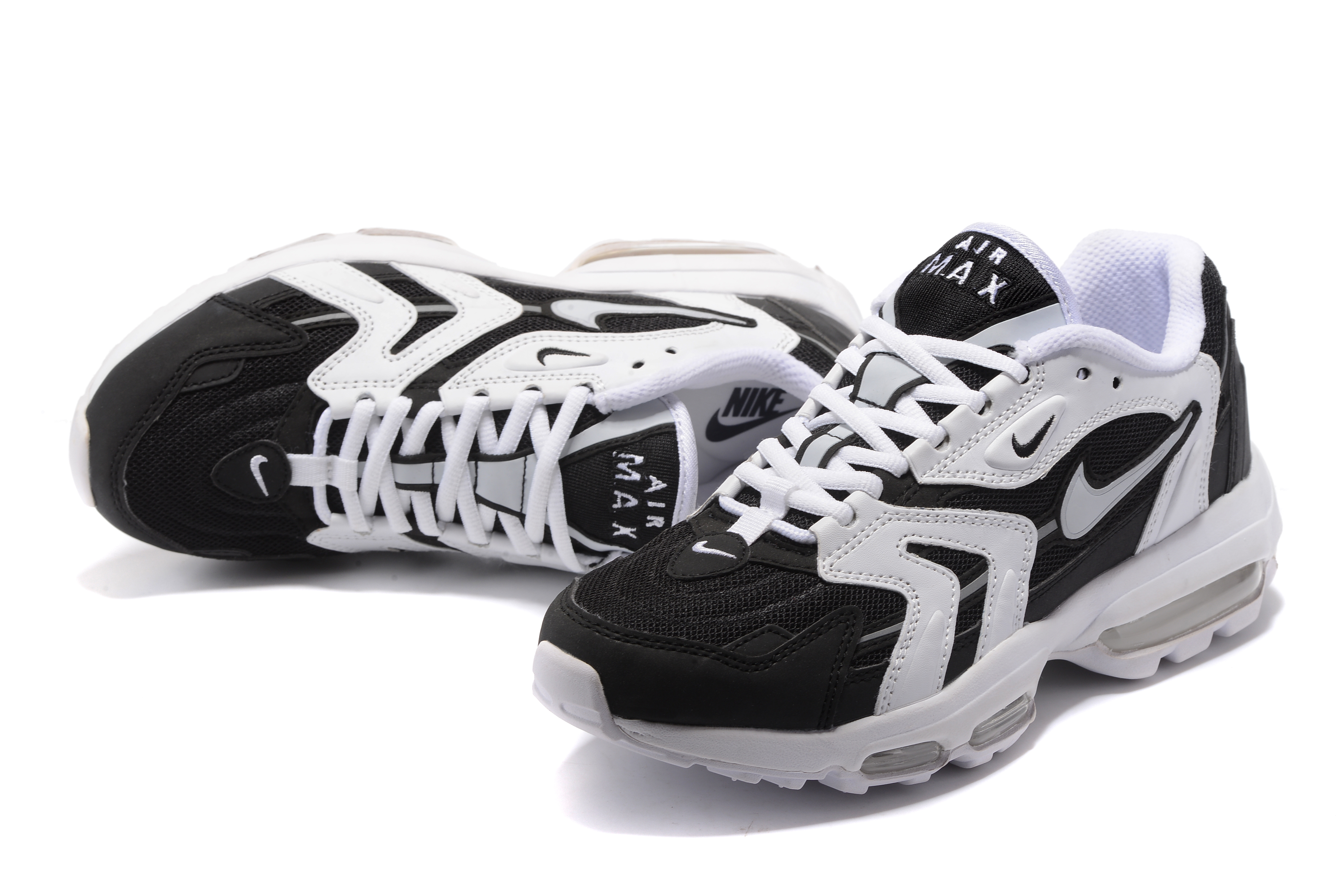 Men Nike Air Max 96 White Black Shoes